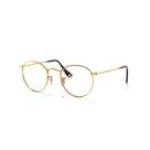 Armação de Óculos RayBan Unissex Rb3447v Round Metal Dourada