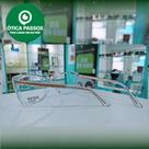 Armaçao glance acetato nude transparente