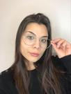 Armação Óculos De Grau Feminina Hexagonal Dourado