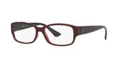 Armação Óculos de Grau Feminino Tecnol TN 3076 I289 56-17 Vermelho Translúcido