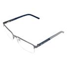 Armação Óculos de Grau Sorelle Masculino Retangular Nylon Prata Cinza