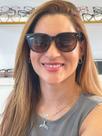 Armação Óculos de Sol Feminino Vogue Havana VO5408SW65613