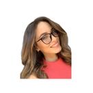 Armação Óculos Feminino Grau Estiloso Acetato Tamanho 53