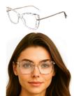 Armação Óculos Feminino Transparente Quadrado Grande Envio Hj A15 Armação Óculos Feminino Transparente Quadrado Grande Envio Hj A15