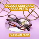 Armação Óculos Grau +0.50 até +5.0 Leitura Perto Café Acetato Retro Oval Feminino