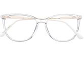 Armação Óculos Grau Feminino Quadrado Gatinha Claire Transparente