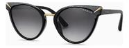 Armação Óculos Solar Vogue Vo5366sl W44/87 56 21 140 Oval Preto Cinza-escuro