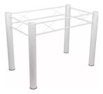 Armação Para Mesa Jantar Madeira Tampos Pedra Vidro 1,20x75