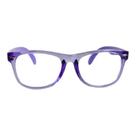 Armação para Óculos de Grau Base Reta Redondo Transparente Lavanda Infantil Feminino Arco-Iris Kids