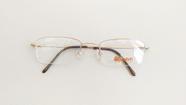 Armação para óculos de grau London L-5513 C. 1 Metal e fio de nylon dourada