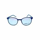 Armação para óculos de Grau Maru.Y Masculino Redondo em Acetato Preto e Azul Armação para óculos de Grau Maru.Y Masculino Redondo em Acetato Preto e Azul
