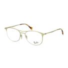 Armação para Óculos de Grau Original Ray-Ban Prata Redondo Metal Com plaqueta Feminino RB6254