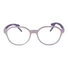 Armação para Óculos de Grau Quadrado Arredondado Infantil Ajustável Rosa e Roxo Feminina Arco-Iris Kids Armação para Óculos de Grau Quadrado Arredondado Infantil Ajustável Rosa e Roxo Feminina Arco-Iris Kids