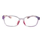 Armação para Óculos de Grau Quadrado Infantil Ajustável Encaixe Bolinha Rosa e Roxo Feminina Arco-Iris Kids Armação para Óculos de Grau Quadrado Infantil Ajustável Encaixe Bolinha Rosa e Roxo Feminina Arco-Iris Kids