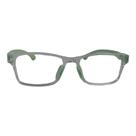 Armação para Óculos de Grau Quadrado Transparente Haste Branca e Verde Claro Infantil Masculino Arco-Iris Kids Armação para Óculos de Grau Quadrado Transparente Haste Branca e Verde Claro Infantil Masculino Arco-Iris Kids