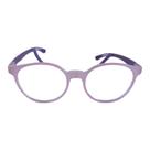 Armação para Óculos de Grau Redondo Infantil Ajustável Rosa e Roxo Feminina Arco-Iris Kids Armação para Óculos de Grau Redondo Infantil Ajustável Rosa e Roxo Feminina Arco-Iris Kids