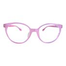 Armação para Óculos de Grau Redondo Transparente Rosa Claro Haste Abertura para Cordão Infantil Feminino Arco-Iris Kids Armação para Óculos de Grau Redondo Transparente Rosa Claro Haste Abertura para Cordão Infantil Feminino Arco-Iris Kids