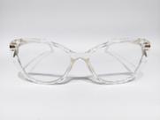 Armação para óculos de Grau Tr90 Transparente metal Dourado