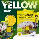 Armadilha Amarela Yellow Trap Mini Garden Captura Insetos e Pragas 12,5x10cm 5 Unidades