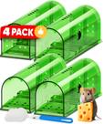 Armadilha Humanitária para Camundongos Motel Mouse Kit com 4 Unidades e Escova de Limpeza
