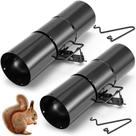 Armadilha para esquilos Qualirey, diâmetro de 11,5 cm, comprimento de 38 cm, 2 peças Armadilha para esquilos Qualirey, diâmetro de 11,5 cm, comprimento de 38 cm, 2 peças