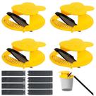 Armadilha para Ratos em Balde Pirosim Multi-Captura ABS - Kit com 4