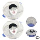 Armadilha Pega Moscas Kit 2 Uni Captura Prende Inseto Varejeira Mosquito Pernilongos USB Gaiola Portatil Reutilzavel