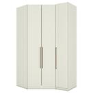Armário 1 Porta com Armário de Canto Closet New Predileto Areia - Henn