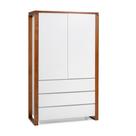 Armário 2 portas e 3 gavetas em Madeira Maciça e MDF Craft Artemobili