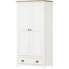 Armario 2 Pt 1 Gv Madeira Maciça 91 cm 9103 Branco Freijo Milani Store