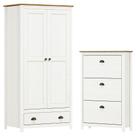Armario 2 Pt Sapateira 3 Gv Madeira Maciça Branco Freijo Milani Store