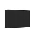 Armário 3 Portas Preto Ej Móveis