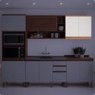 Armário 80cm 2 Portas Macadâmia