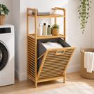 Armário Aberto Bambu 3 Prateleiras Estante Rústica Decorativa Suporte Toalhas Cosméticos Armário Aberto Bambu 3 Prateleiras Estante Rústica Decorativa Suporte Toalhas Cosméticos