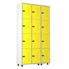 Armário Aço 12 Portas Academia Guarda Volume Trinco Amarelo