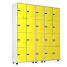 Armário Aço 20 Portas Academia Guarda Volume Trinco Amarelo