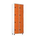 Armário Aço 8 Portas Academia Guarda Volume Ea702 Laranja Armário Aço 8 Portas Academia Guarda Volume Ea702 Laranja