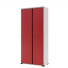 Armário Aço Escritório Fechadura 3 Prateleiras Vermelho Armário Aço Escritório Fechadura 3 Prateleiras Vermelho