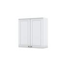 Armário Aéreo 02 Portas 80 Cm Amy Branco Hp Casa 812 Branco Hp