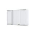 Armário Aéreo 03 Portas 120 Cm Americana Henn Branco Hp