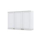 Armário Aéreo 03 Portas 120 Cm Amy Branco Hp Casa 812 Branco Hp