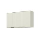 Armário Aéreo 03 Portas 120cm Fineze C654 Areia HP - Henn