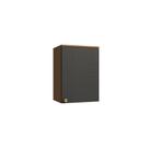 Armário Aéreo 1 Porta 40cm Elara Kappesberg Canela/Preto