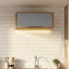 Armário Aéreo 1 Porta 80cm Brilhante Celeste Marrom Cinamomo/Platina