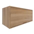 Armário Aéreo 1 Porta 80cm Thalita Yescasa Marrom/Nogal Manchester/Preto Armário Aéreo 1 Porta 80cm Thalita Yescasa Marrom/Nogal Manchester/Preto