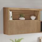 Armário Aéreo 1 Porta Báscula Ripado Marquesa 120Cm 100% Mdf