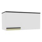 Armário Aéreo 1 Porta Basculante 80cm Branco Ártico Cozinha Flórida