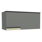 Armário Aéreo 1 Porta Basculante 80cm Grafite Cozinha Flórida