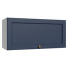 Armário Aéreo 1 Porta Basculante Branco/azul Vik Madesa