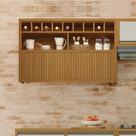 Armário Aéreo 1 Porta Basculante Ripado Baronesa E Imperatriz 100% Mdf Armário Aéreo 1 Porta Basculante Ripado Baronesa E Imperatriz 100% Mdf